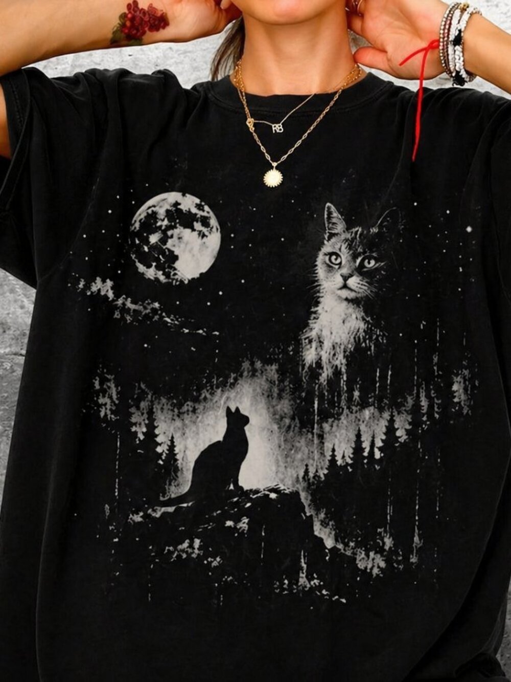 Vintage Funny Cat T-shirt, Cute Retro Cat Lover Tee